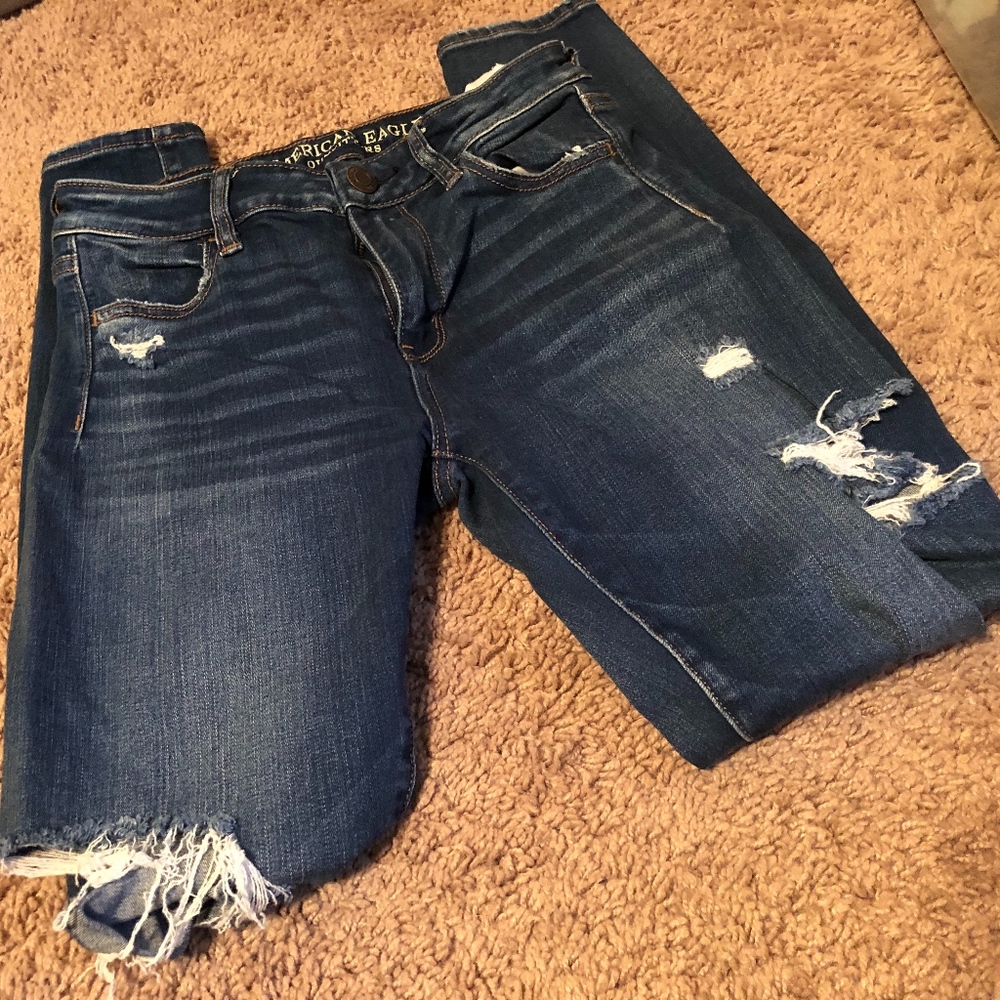 american eagle super stretch jeans